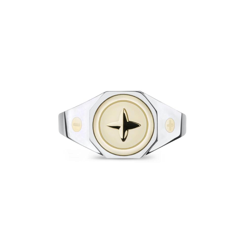 NEW MISSION ATELIER lightworker supercharged signet ring in gold